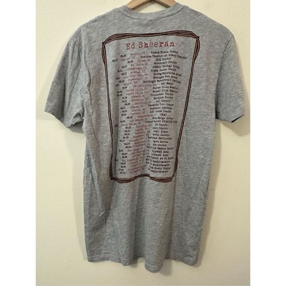 Ed Sheeran T-shirt Size Size Large Multiply Concert Tour Gray Graphic Tee - Picture 5 of 5